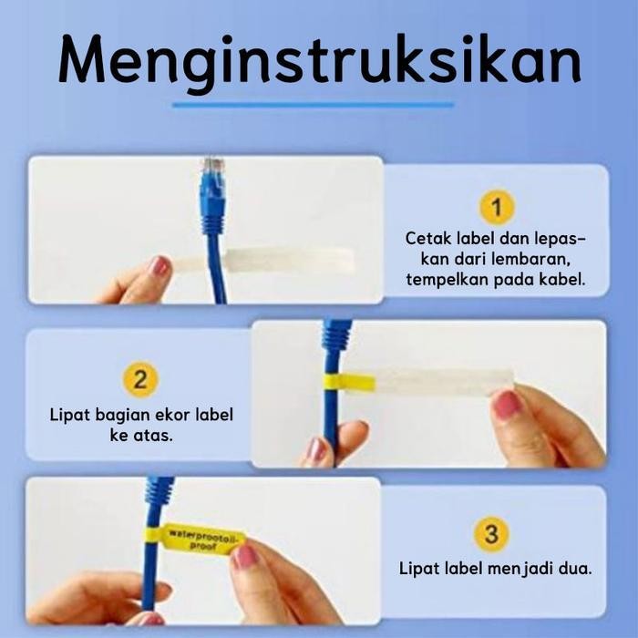 

RS Niimbot D110_M D101 D11_H Kertas label termal kertas kabel rumah tangga