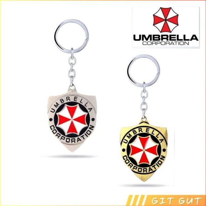 Stok Terbatas Keychain Gantungan Kunci Resident Evil Umbrella Corporation Logo