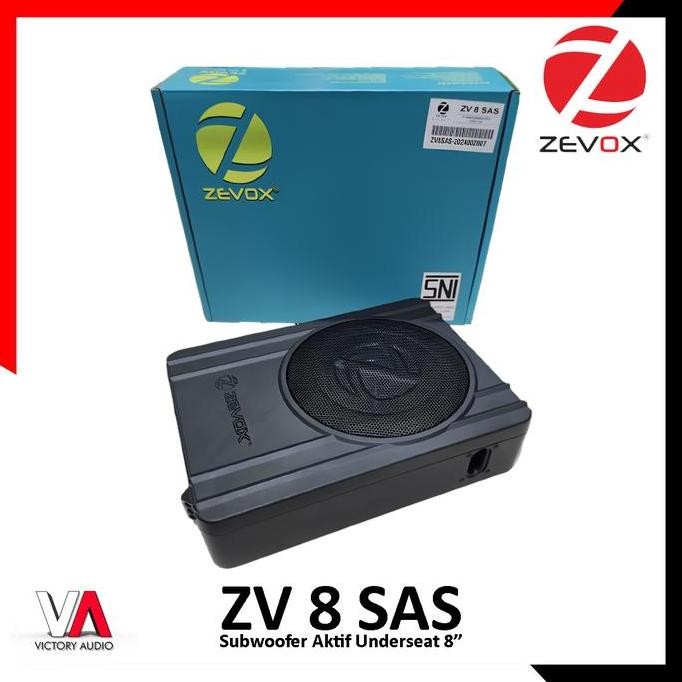 Subwoofer Aktif Kolong Jok Mobil ZEVOX ZV 8 SAS 8 Inch Sub Bass + Built in Power Amplifier + Built i