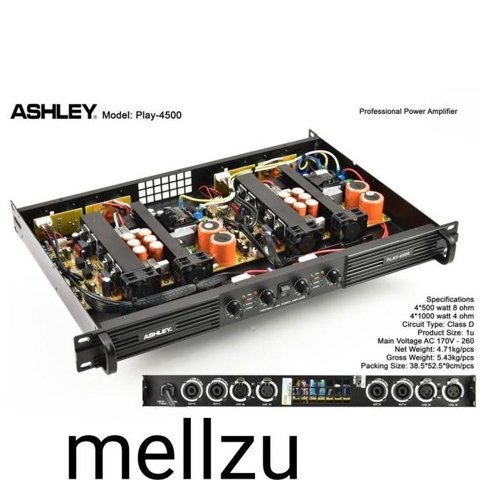 Power Ashley Play 4 - Amplifier 4 Channel Class D Orinal