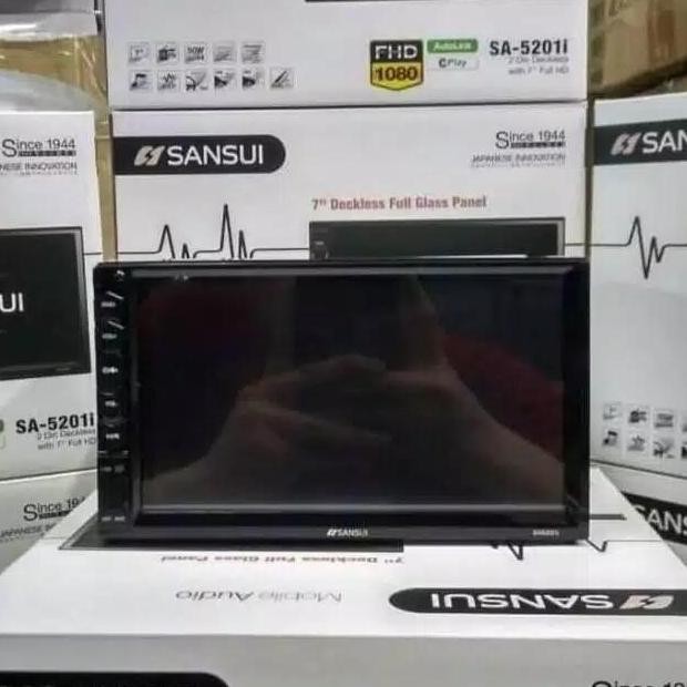 Headunit TAPE MOBIL Sansui SA 5201 i Double Din NON DVD MirrorLink
