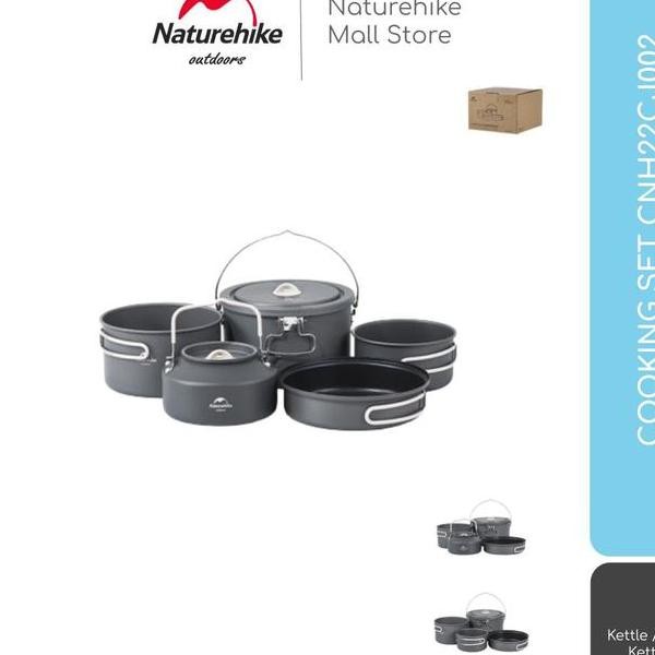Cooking Set Panci Wajan Nesting Camping Naturehike Cnh22Cj002