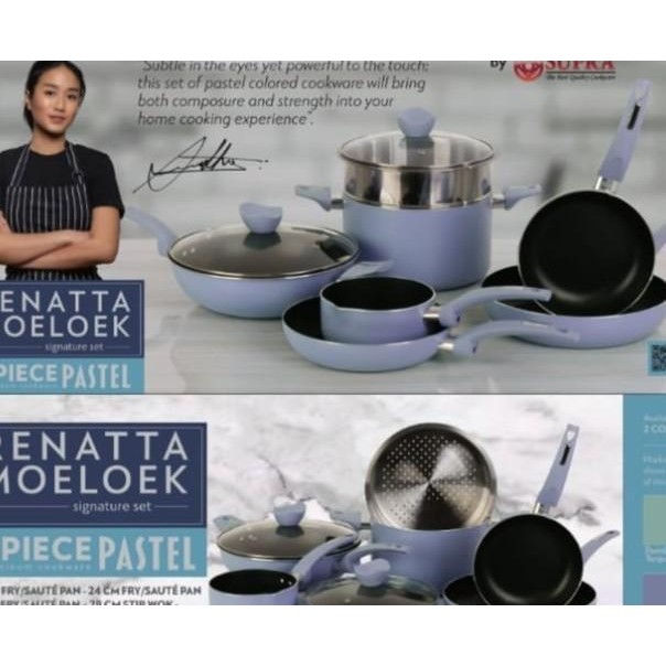Panci Set 9 Pcs Supra Chef Renata Moeloek I Cooare Set Supra 9 Piece