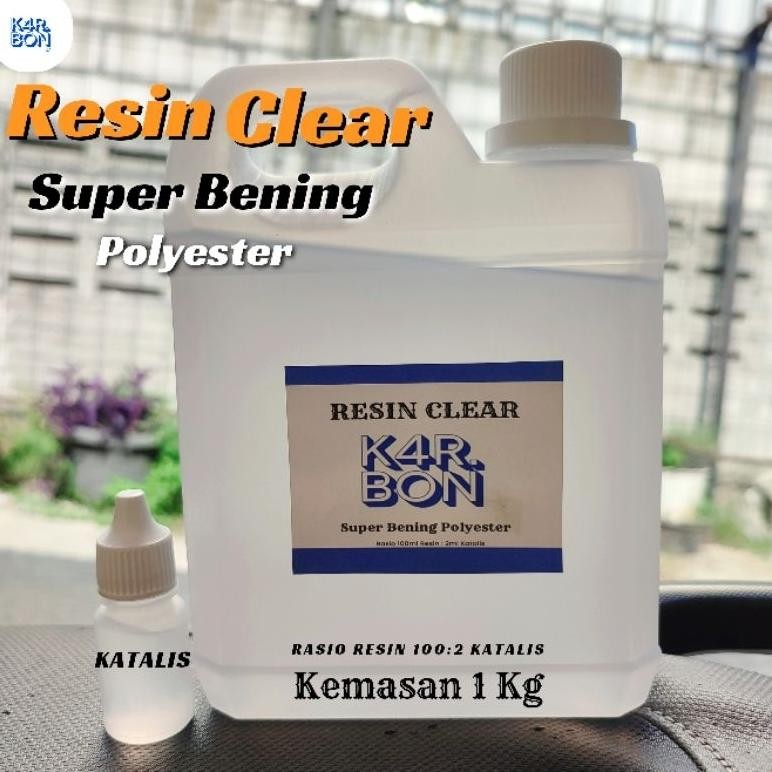 

Resin Clear Super Bening 1 Kg Free Katalis