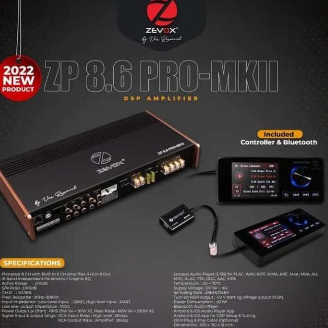 Processor DSP 8 Channel Zevox ZP 8.6 Pro MK II by Vox Research resmi