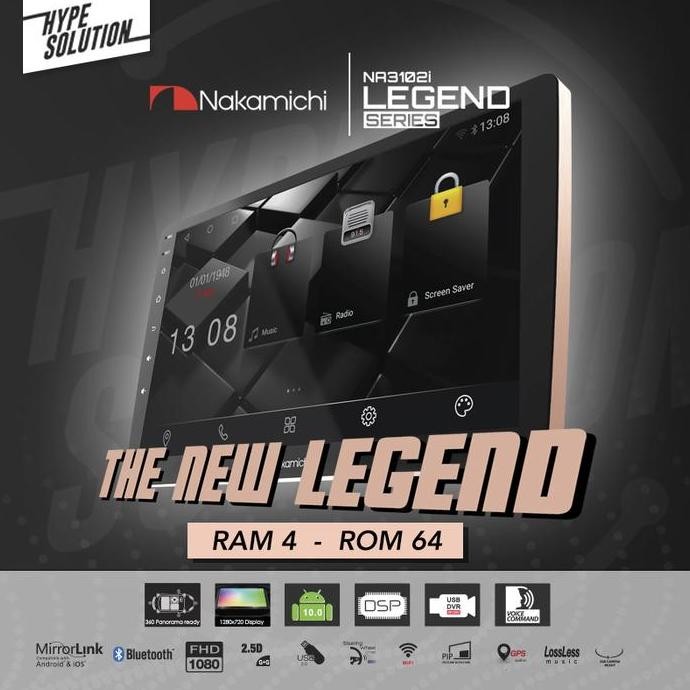 PAKET KAMERA 360+ Nakamichi LEGEND RAM4/64GB NA3102i Head UnitAndroid