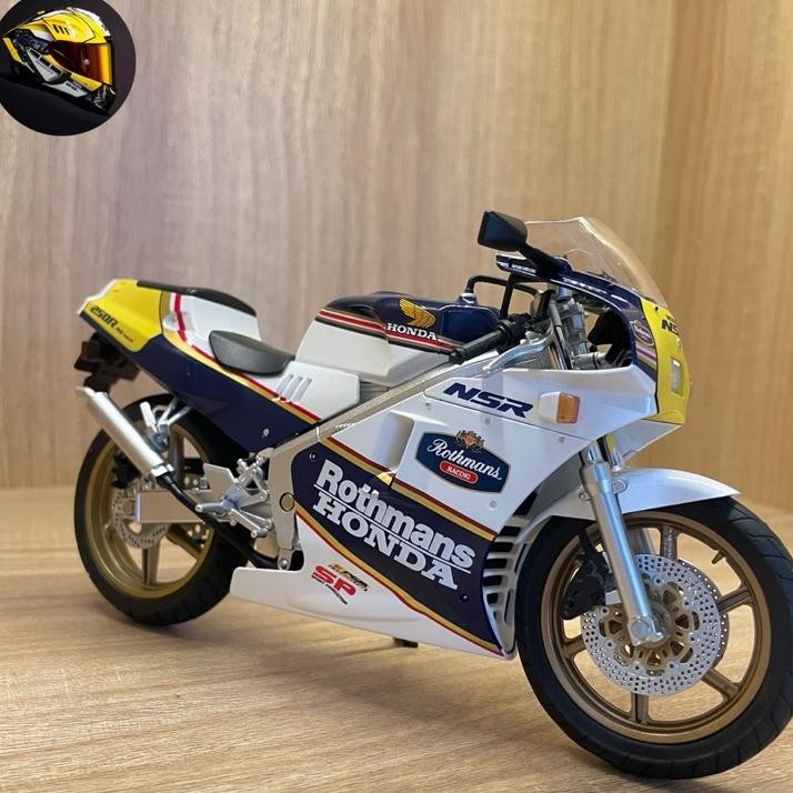 Aoshima Diecast Miniatur Motor Honda Nsr 250 Skala 112