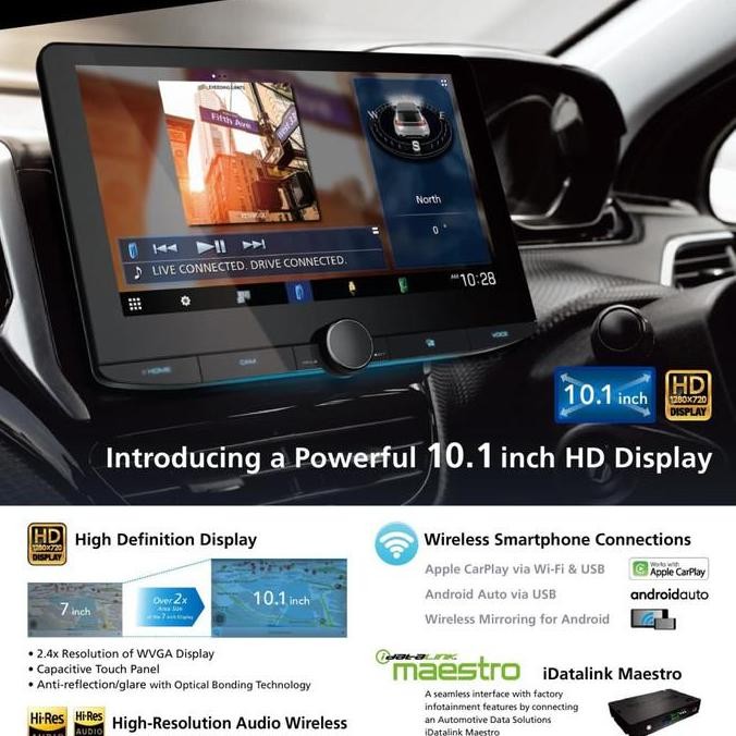Kenwood DMX9720XS Head unit 10" Universal HiRes Audio