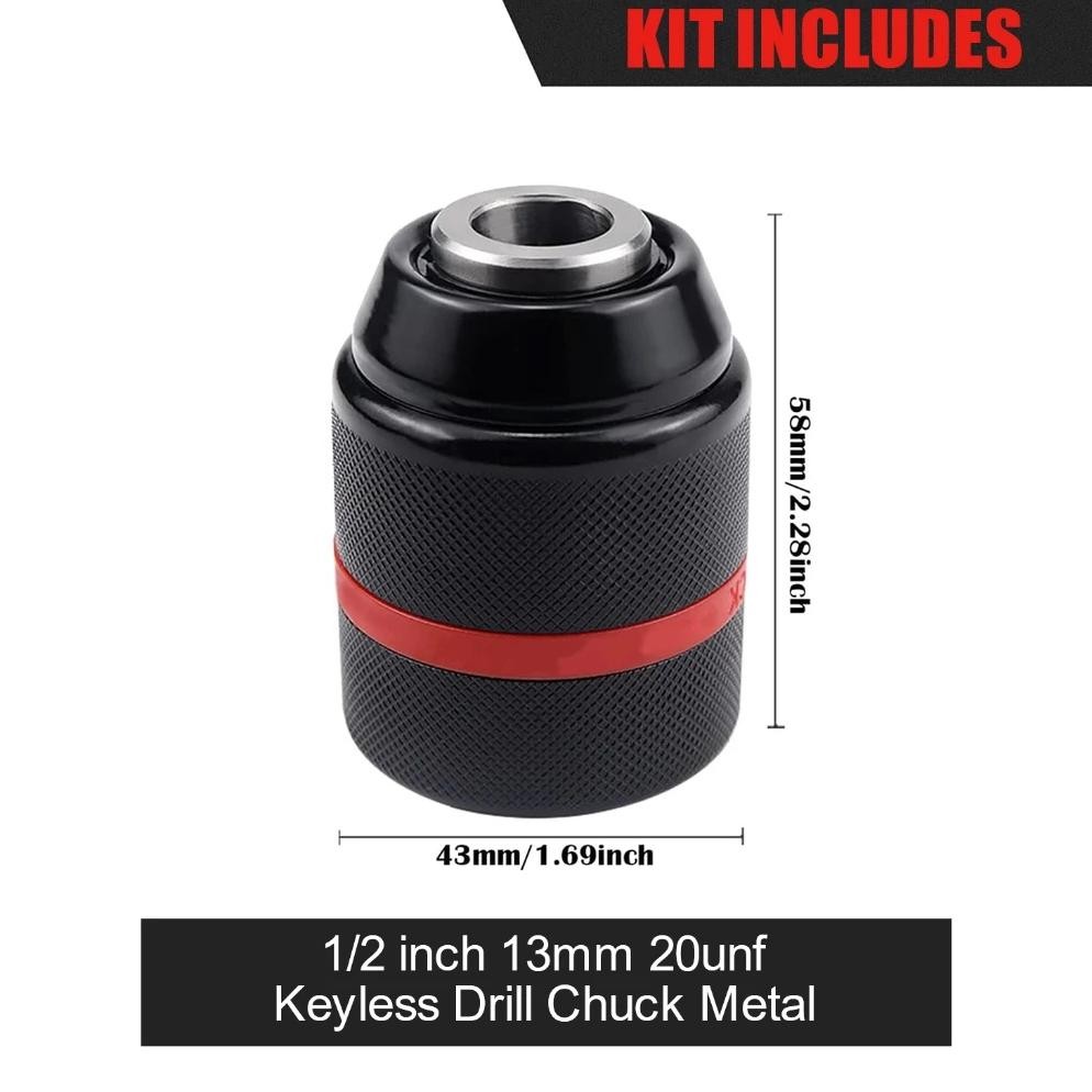 CODKepala Bor Drill Chuck 10mm/13mm Chuck Bor Cordless Chuck Bor Gerinda Chuck Bor Listrik Chuck Bor