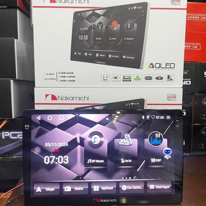 Headunit Android Nakamichi New Legend RAM 4/64 MKIV NFC