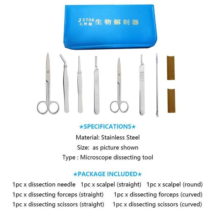 Gunting Operasi Bedah Hewan Perawatan Luka Disecting Dissection Set