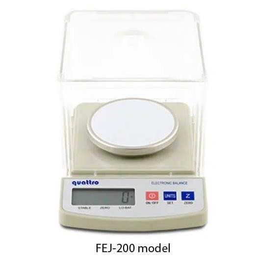 Timbangan Digital Portable Analityc Scale Quattro Fej Timbangan Emas - 200G X 0,01G Co