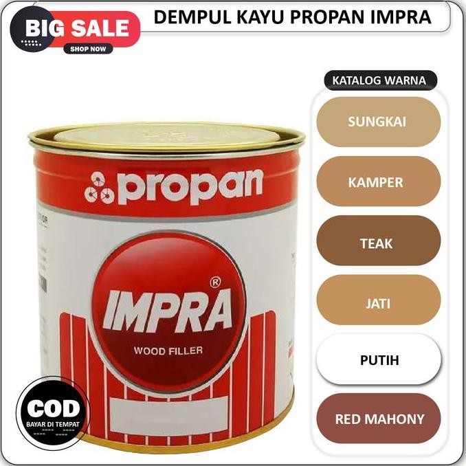 Dempul Kayu Pintu Jendela Wood Filler Impra Propan Propan Impra Wood Filler 1 Kg Dempul Putty Kayu W