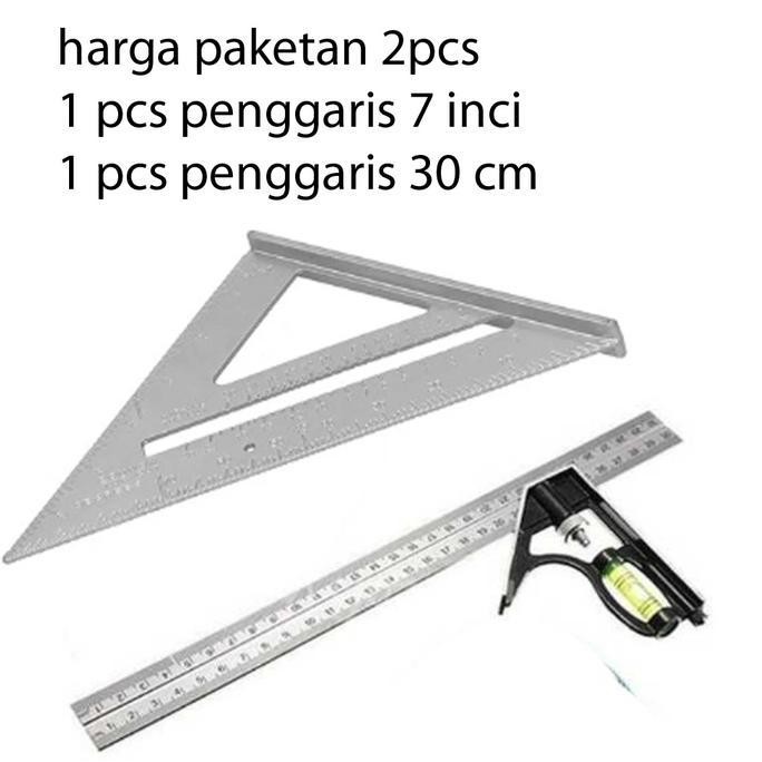 

Penggaris Siku Sudut Waterpas Speed Square Bahan Besi 7 Inch Co