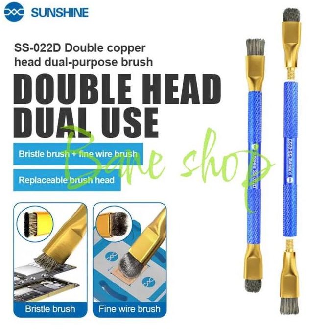 

Kuas Anti-Static Double Copper Head Dual Purpose Brush Sunshine Ss-022D Co