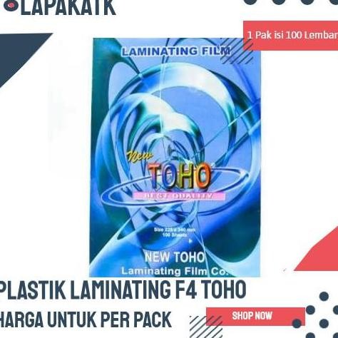 

Premium Plastik Laminating f4 toho / Laminating folio toho