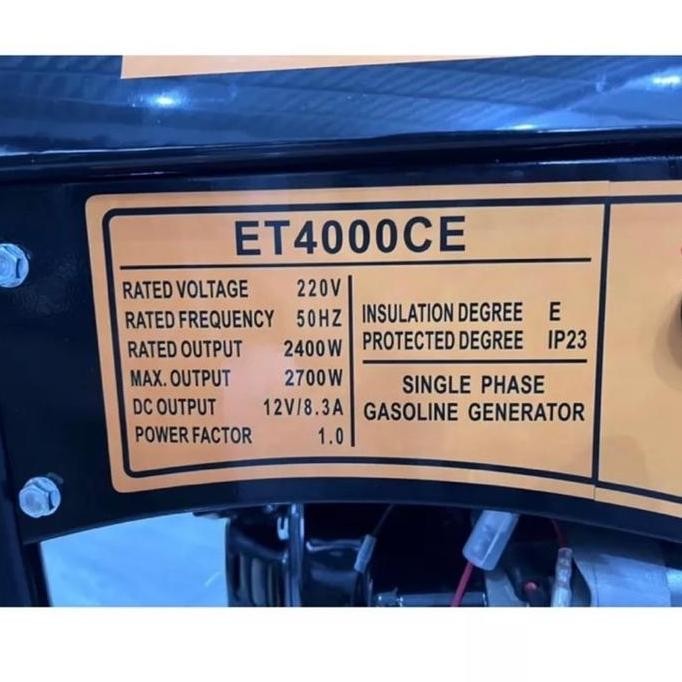 Gasoline Generator Set Sumura Et4000Ce Et 4000 Ce Et4000Ce Et 2500C Et2500C Genset Bensin Sumura Dou