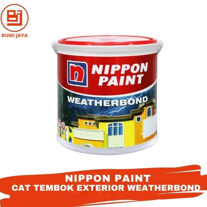 NEW cat tembok exterior nippon paint weatherbond 20ltr