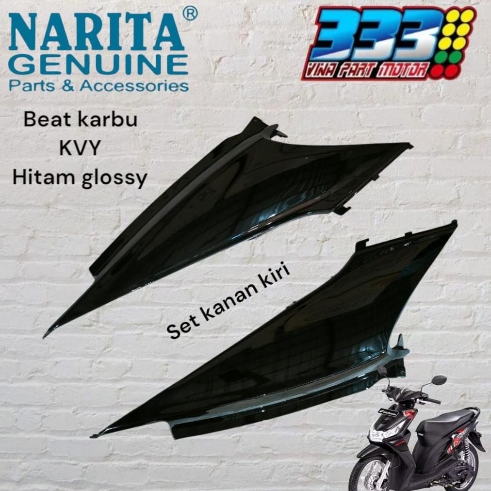 COVER BODY BEAT KARBU KVY HITAM KILAP COVER BODY BELAKANG BEAT KARBU KAPER BODY BEAT