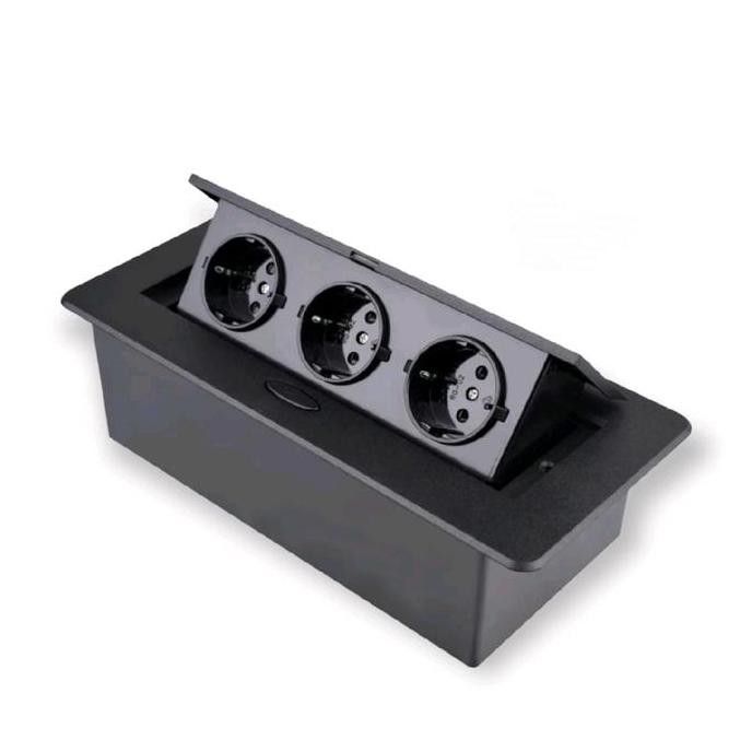 Termurah Stop Kontak Meja Meeting Tanam 3 Lubang