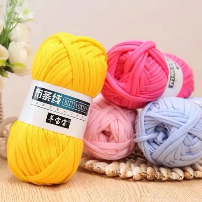 Main Rajut Benang Kaos Tshirt Yarn Benang Rajut