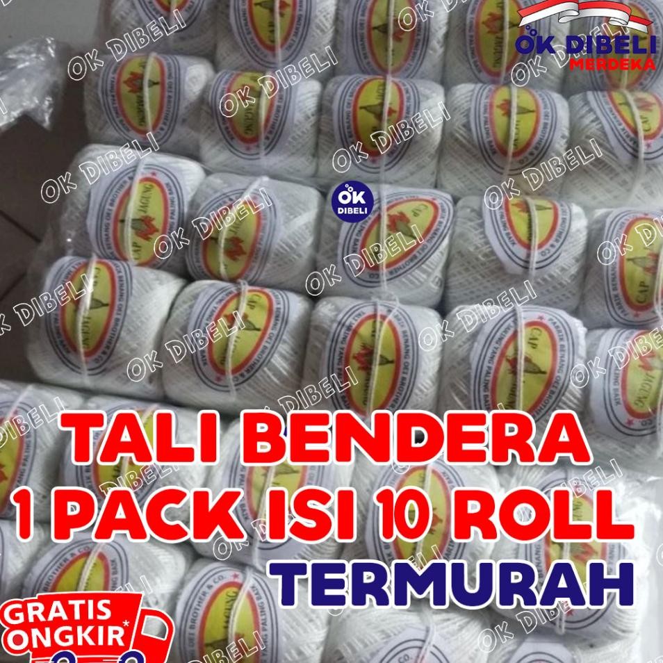 

Tali Bendera Plastik Benang Kasur Benang Jaring Tali Serbaguna Tali Bangunan Bisa Untuk Pasang Bendera Plastik