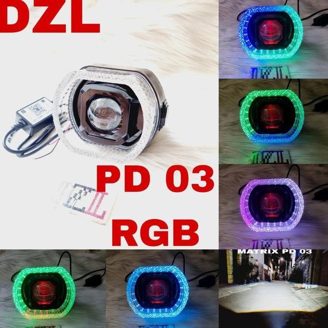Lampu Utama Led Glight Pd 03 Matrix X1 Ring Rgb Glory 5D Acrylic Harga Khusus