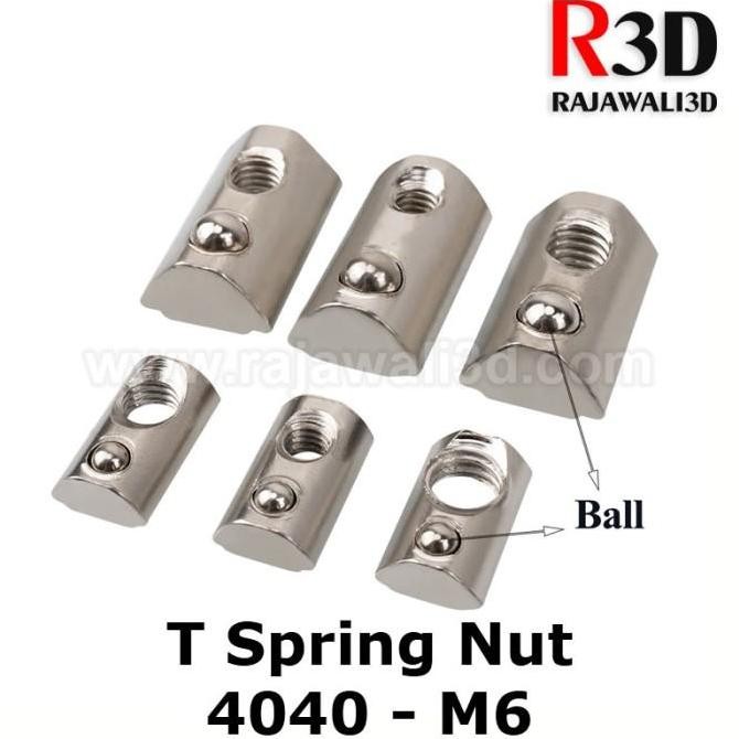 T Nut M6 Tee Nut T Spring Nut 40-M6 Aluminium Profile 4040