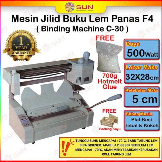 

MESIN JILID BUKU - ALAT BINDING LEM PANAS PEMBUAT CETAK HARDCOVER A4 ORIGINAL DAN TERPERCAYA
