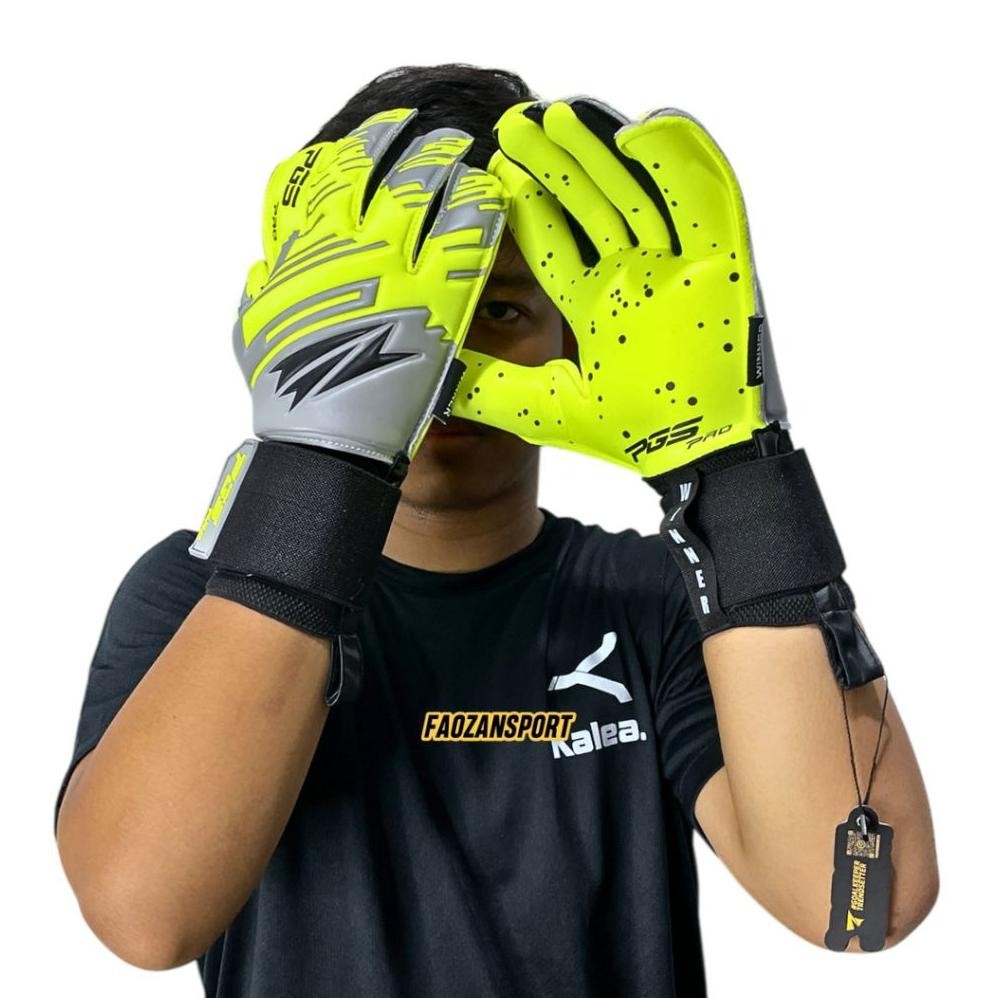 Premium Sarung Tangan Kiper Pgs Pro Winner 2025 Red Black Green Neon Sarung Tangan Bola Futsal Pgs P