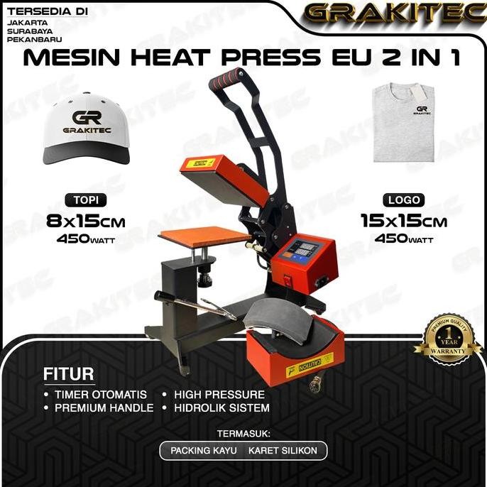 

MESIN HEAT PRESS SABLON MINI TOPI LOGO LABEL 15X15 CM ORIGINAL DAN TERPERCAYA