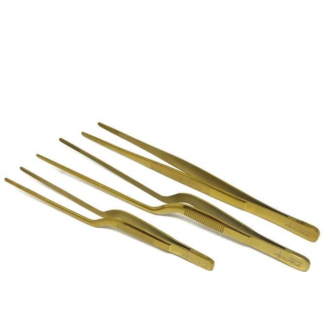 Aksara Tweezer Gold 1 Set / Aksara Tools / Chef Tweezer / Pinset Co