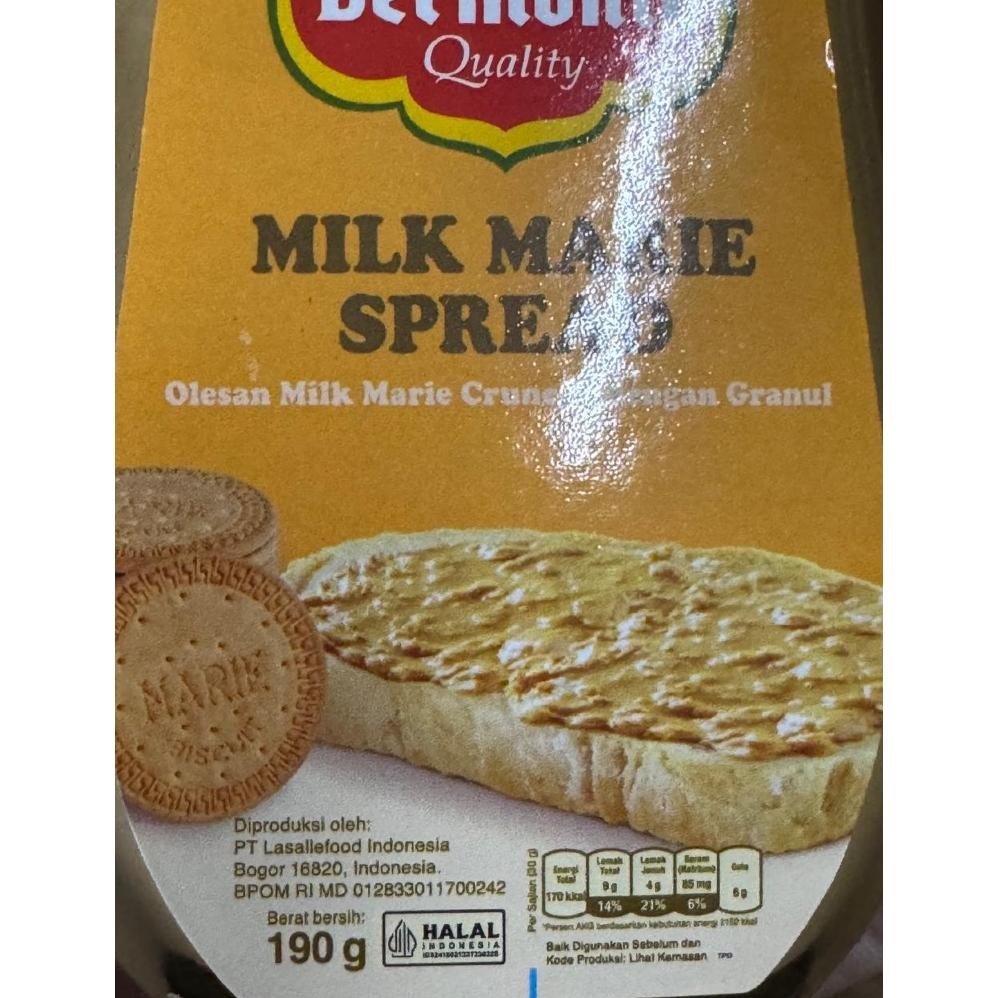 

Delmonte Spread Choco Hazel / Milk Marie / Speculoos / Peanut Butter Spread 170 / 190 gram