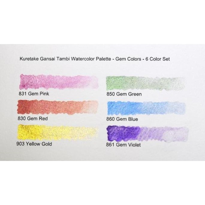 

Kuretake Gansai Tambi Gem Colors - 6 Watercolor Set