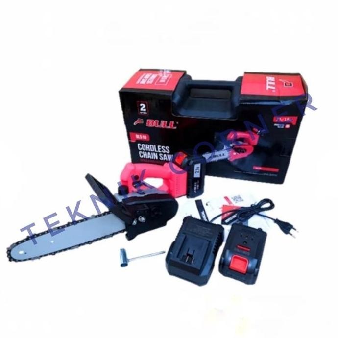 Bull Chain Saw Chainsaw Gergaji Cordless 10" 10 Inch Bl 510 / Bl510 Co