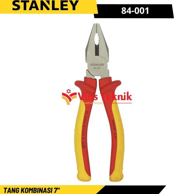 Vde Tang Kombinasi 7" Combination Pliers 180Mm Stanley 84-001 Co