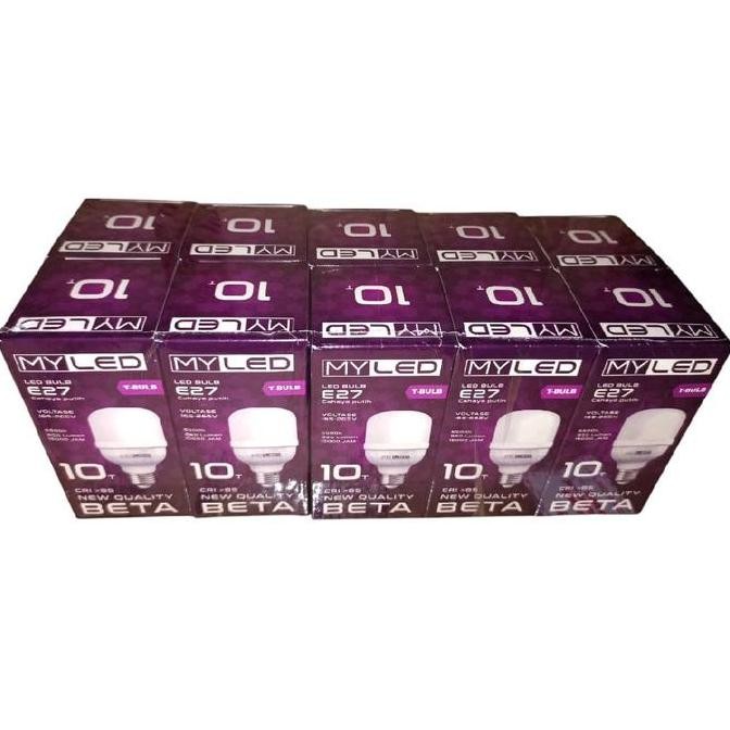 Lampu Led Myled Beta 10Watt Putih Per Pack Isi 10Pcs New Stok