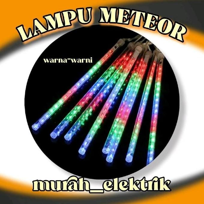 Lampu Led Meteor/Lampu Meteor/Lex Meteor/Lampu Meteor Warna-Warni/Meteor Merah Putih New Stok