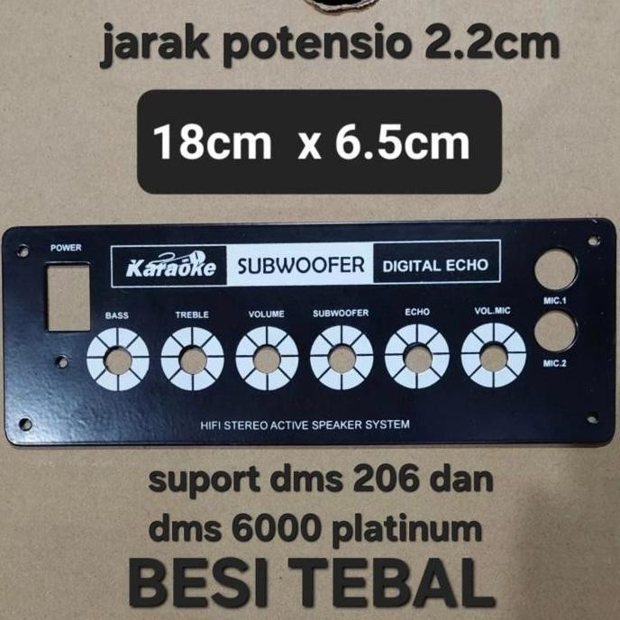 PANEL SPEAKER AKTIF DMS 6000 DAN DMS 206 ORIGINAL BESI TEBAL PAPAN BESI SPEKER AKTIVE PANEL KNOP POT