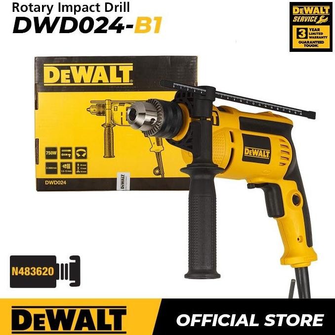 Dewalt Impact Drill / Bor Impact Listrik 650W 13Mm Dwd024 - Dwd024 Only Co
