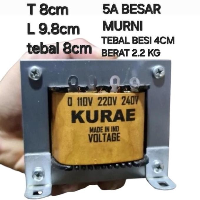 NOL 5 B TRAVO TRAFO 5A 5 A AMPERE BESAR MURNI KURAE NOL