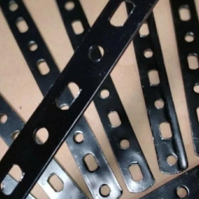 Plat Besi Bolong Tebal Breket Besi Plat Bolong Serbaguna - 2mm