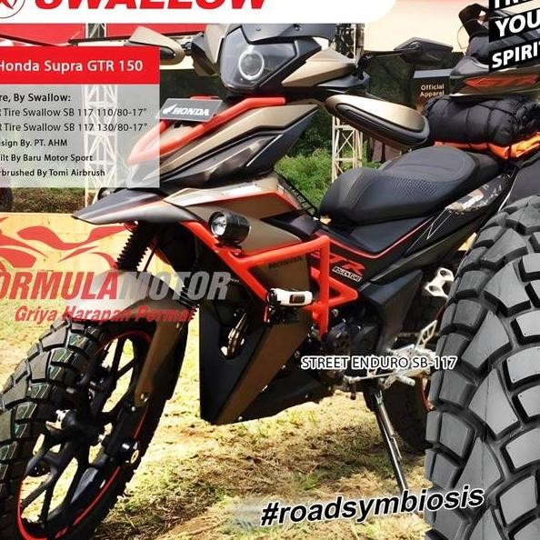 1207012 Swallow Street Enduro Ring 12 Tubeless Dual Puose Ban Depan Vespa Primavera Sprint Gtv Tuble