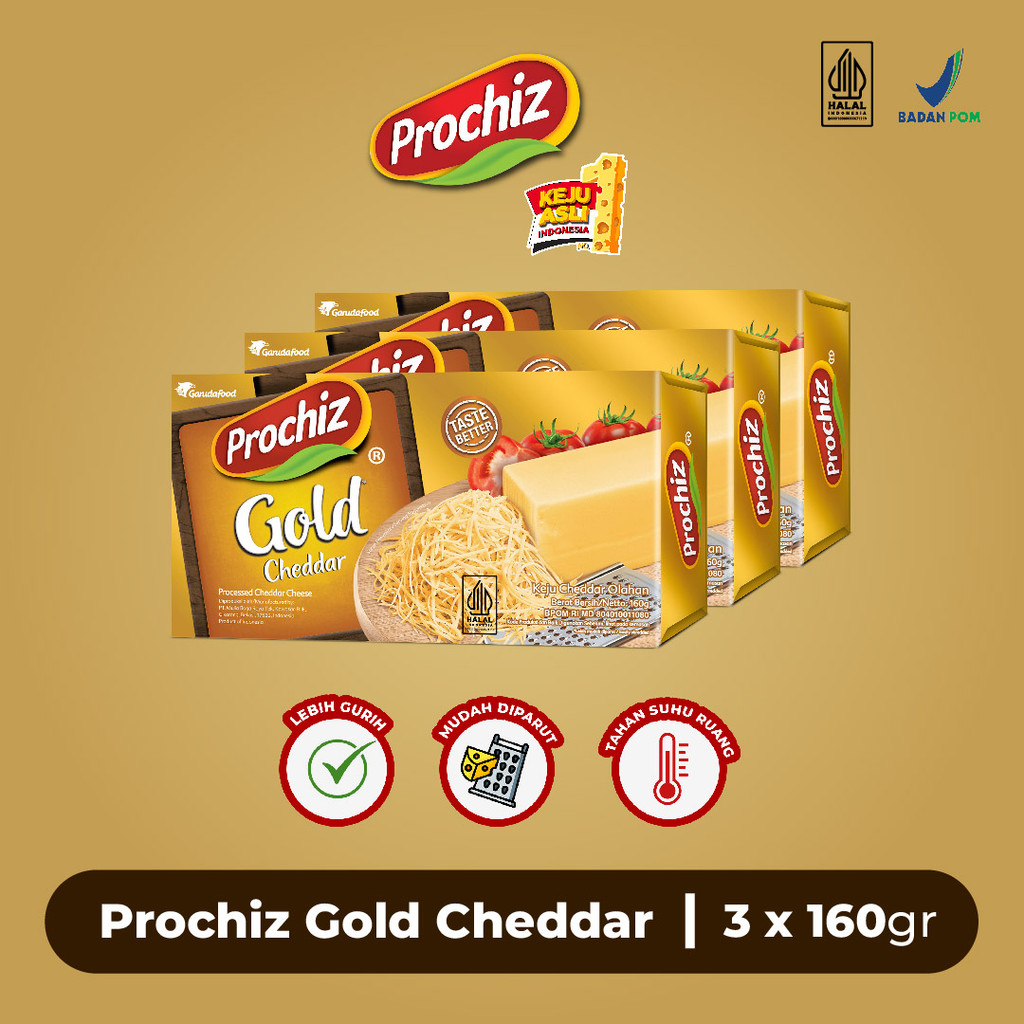 

Keju PROCHIZ Gold 160 gr x 3