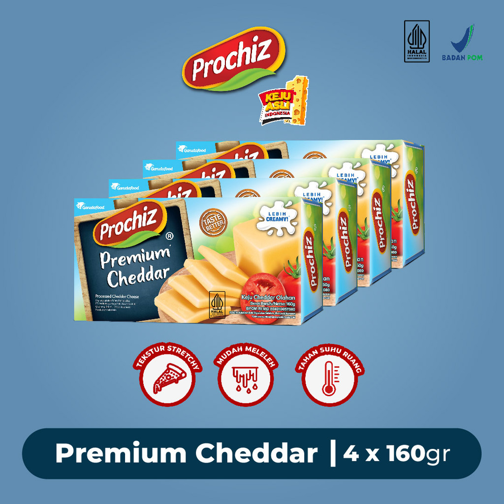 

Keju Prochiz Cheddar 160 gr x 4