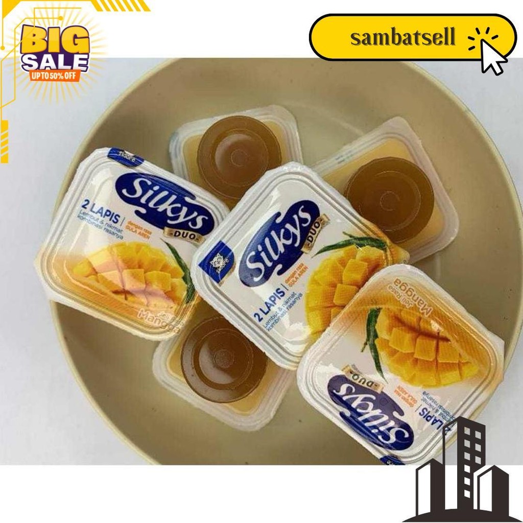

Dus Silky Puding Viral 5Kg - Silkys Pudding Duo Rasa Lapis Rendah Gula Loss Los Jelly Agar Rasa Buah Viral Murah Terlaris