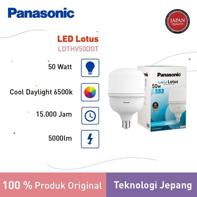 Panasonic Lampu Bohlam Led Lotus Bulb 50 Watt - Cool Daylight New Stok