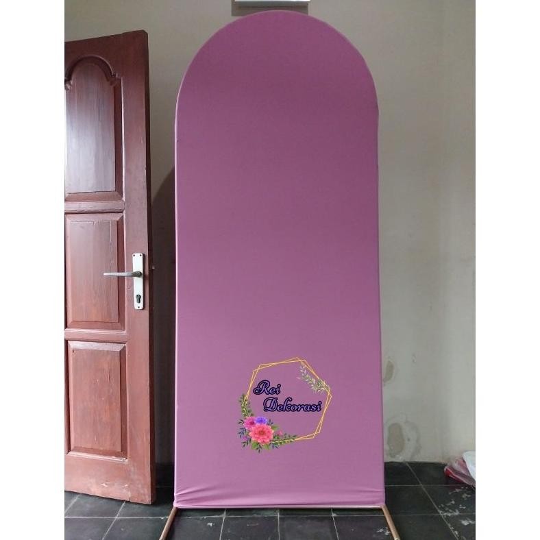 Kain Abutay semi papan Tinggi 200 x 100 background Backdrop  tunangan lamaran.