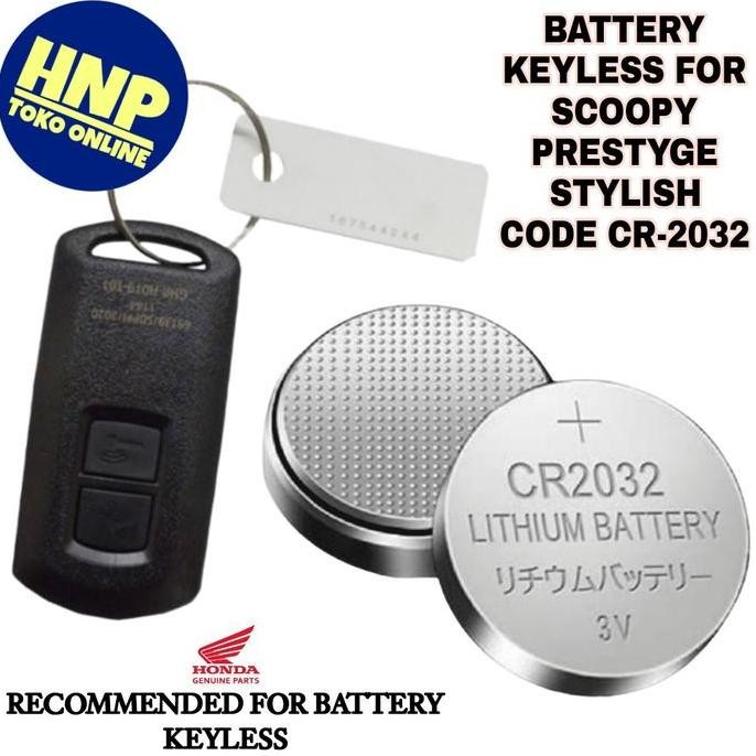 DF222>> BATERAI REMOTE ALARM KUNCI MOTOR HONDA SCOOPY PRESTIGE STYLISH 2021