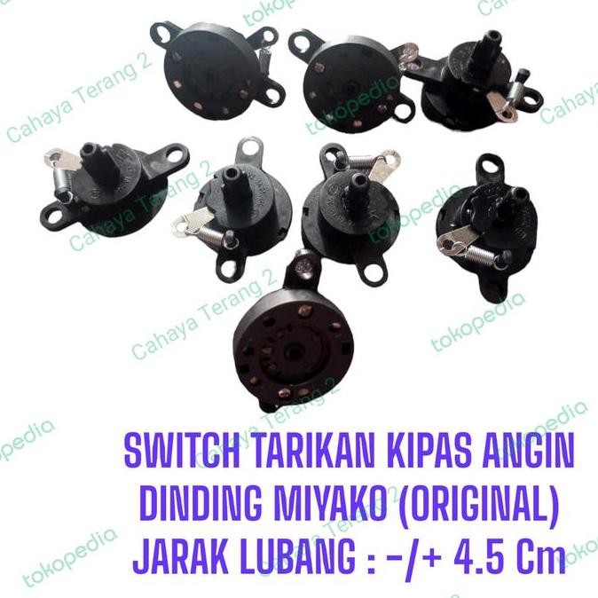 DB158 }} Switch kipas angin Dinding MIYAKO/Saklar Tarikan Kipas 16-18 inch
